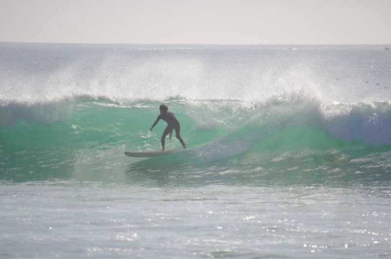 Students during a beginner surf lesson with Surf With Reda in Taghazout