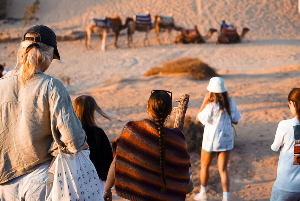 Sandboarding in Taghazout